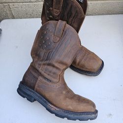 Size 8.5 EE Ariat Work Boots Steel Toe