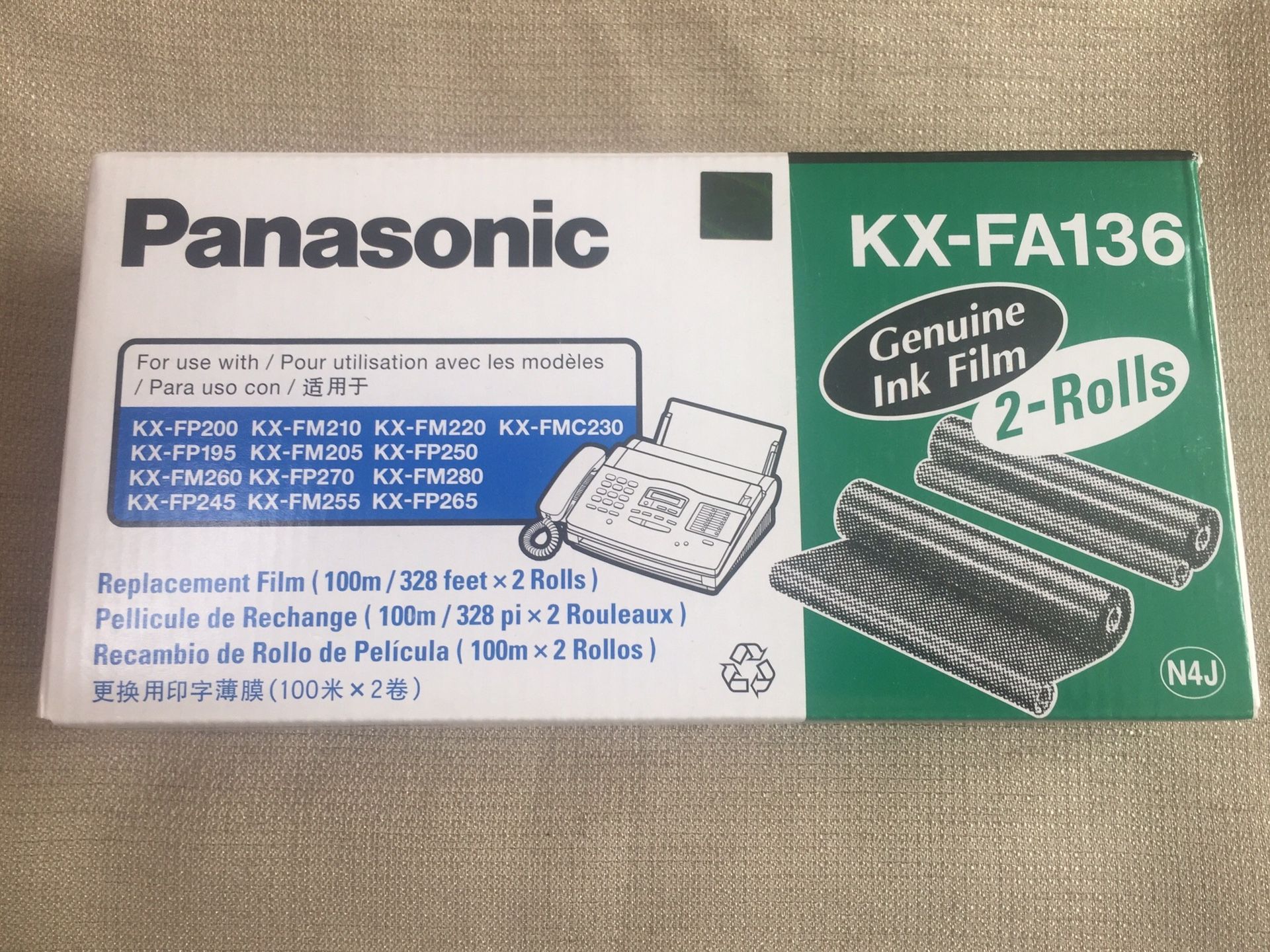 PANASONIC FAX MACHINE FILM