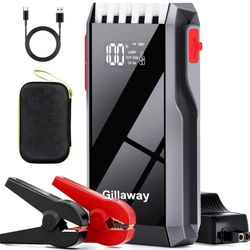 New, 12v Jump Starter,4000A,for Up to 10.0L Gas or 8.0L Diesel,portable, LED screen &light, USB