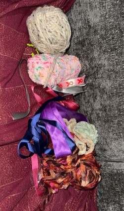 yarn & ribbon craft lot