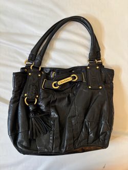 Juicy couture black purse with gold