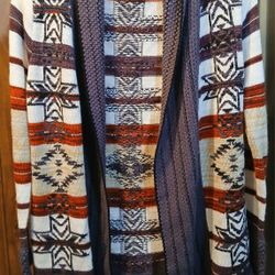 BCBG Maxazria Open Knit Aztec Sweater MEDIUM - JUST LIKE NEW