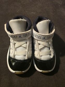 Nike Air Jordan 11 Retro Concord TD Toddler Shoes 5C Black White 378040-100