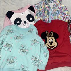 Toddler Girl Clothes 3T Lot Winter Jacket And Sweaters 