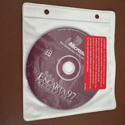 Vintage Microsoft Encarta 97 CD for Windows 3.1/95