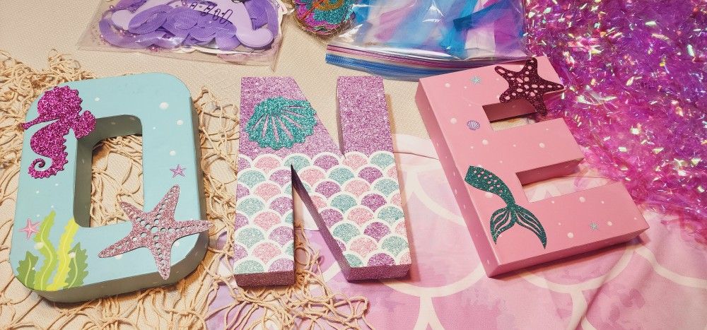 Mermaid 1st Birthday Drcor