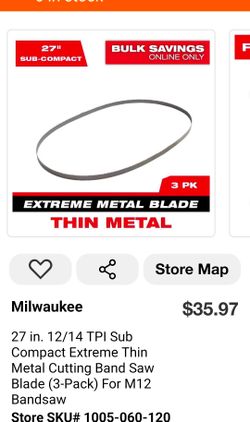 Milwaukee 27in. Blade