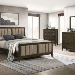 Dark Cocoa 5pc BEDROOM SET/ Juego De Cuarto 🔥