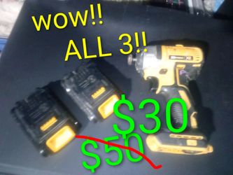 DeWalt impact drill with 2 batteries