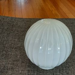 Art Deco Milk Opal Glass Lamp Shade,Pendant Globe