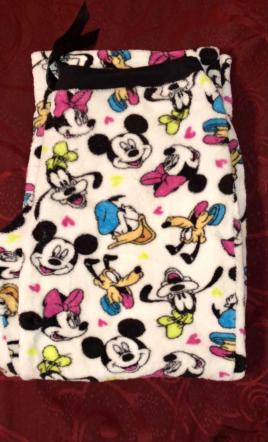 Ladies Mickey Mouse Fleece Pants L