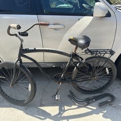 Beach Bike With Surf Board Rack