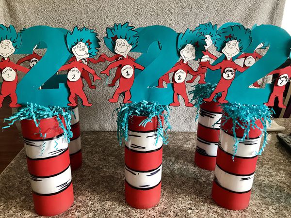 Thing 1 Thing 2 Centerpieces Dr Seuss For Sale In La Puente Ca