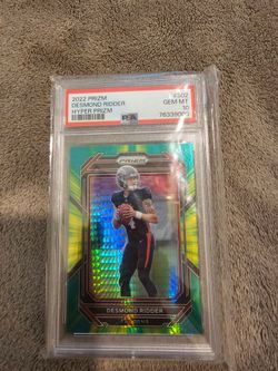 2022 Panini Prizm Desmond Ridder Hyper Prizm RC PSA 10