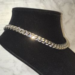 Thick Silver Stainless Steel Necklace 
