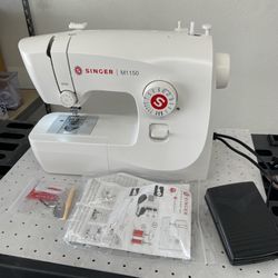 SINGER M1150 Portable Sewing Machine White – Accessories Included