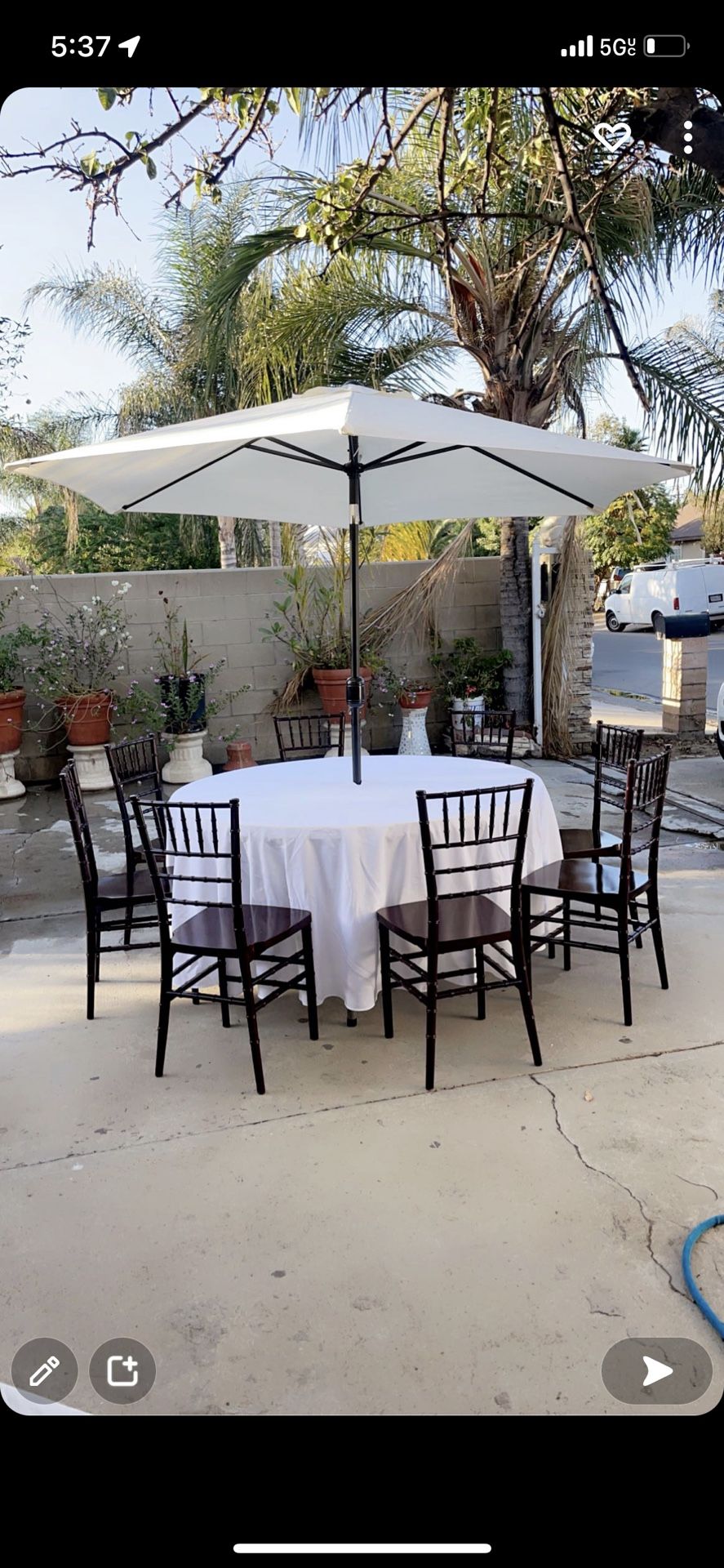 Tarps Lonas Resin Chairs Umbrella Tables Heaters