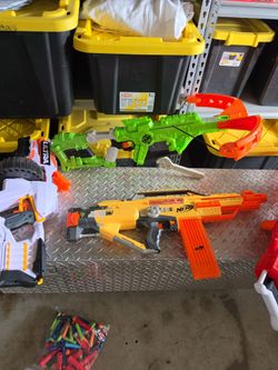 Nerf guns.