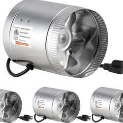 Ipower 6 inch Crm Booster Fan Inline Duct Vent