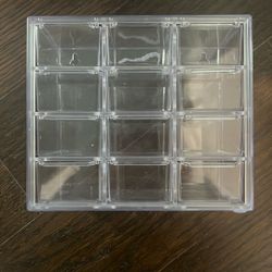  Mini Desktop Drawer Box 12 Compartments Plastic Desk Organizer Office Supplies and Jewelry Storage Box for Office, School, Cosmetic, Jewelry, Hair Cl