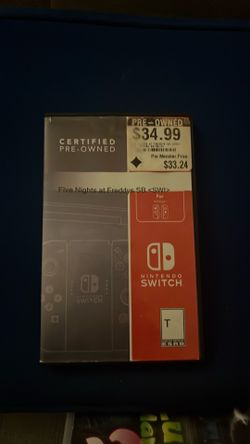 Five nights at Freddy’s SB Nintendo switch game