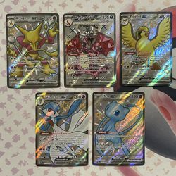 Shiny Full Art EX Paldean Fates Bundle Pokemon Cards 
