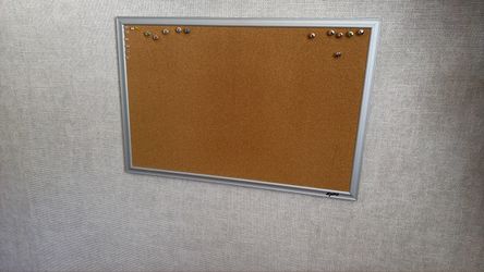 Expo Cork Bulletin Board Silver Frame