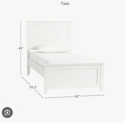 Pottery barn, twin Hampton