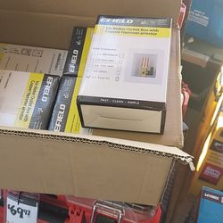 EFIELD Pex Pre-assembled Ice Maker
Outlet Box, 1/2-Inch  With Copper Hammer Arrestor