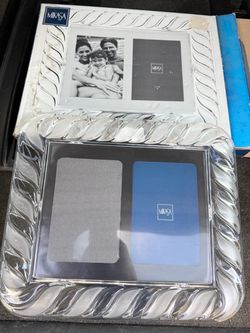 Mikasa Silver Double Picture Frame