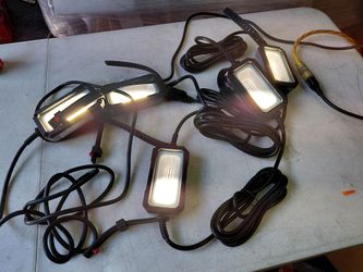 Husky 50 foot 5 light 7500 lumens utility / work led string light set