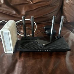 Surfboard SB6190 Modem and TP-Link AX21 Router