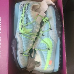 Off-White x Nike Waffle Racer "Vivid Sky" M 10 or W 11.5