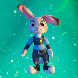 Disney Store Zootopia Judy Hopps Plush Police Officer Stuffed Animal Toy 16"