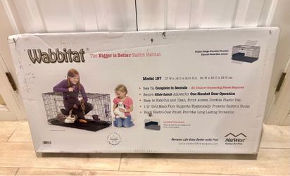 MidWest Black Wire Mesh Rabbit Home, 37-in