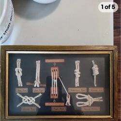 Sailor 7 Knot Shadow Box Hanging Key Holder