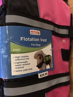Small Flotation Vest for a dog NEW with tags