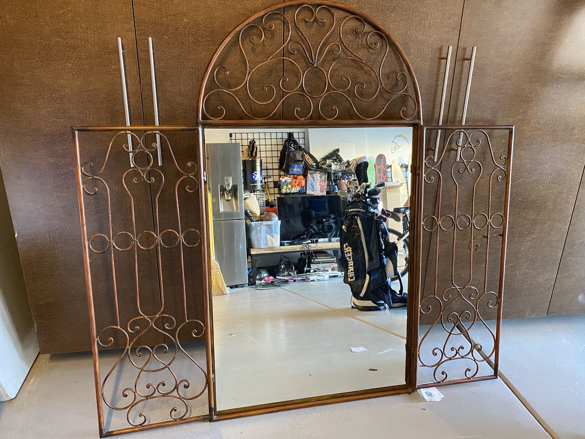 Wrought iron mirror from Z Gallery. Great condition