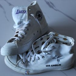 2010 Converse Chuck Taylor NBA Lakers - Limited Edition (RARE) hand signed by Kobe Bryant