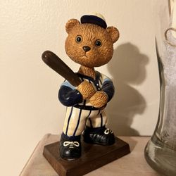 Vintage Bobble Head Baseball Bear
