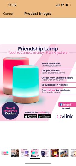 LuvLink Friendship Lamp v2.0