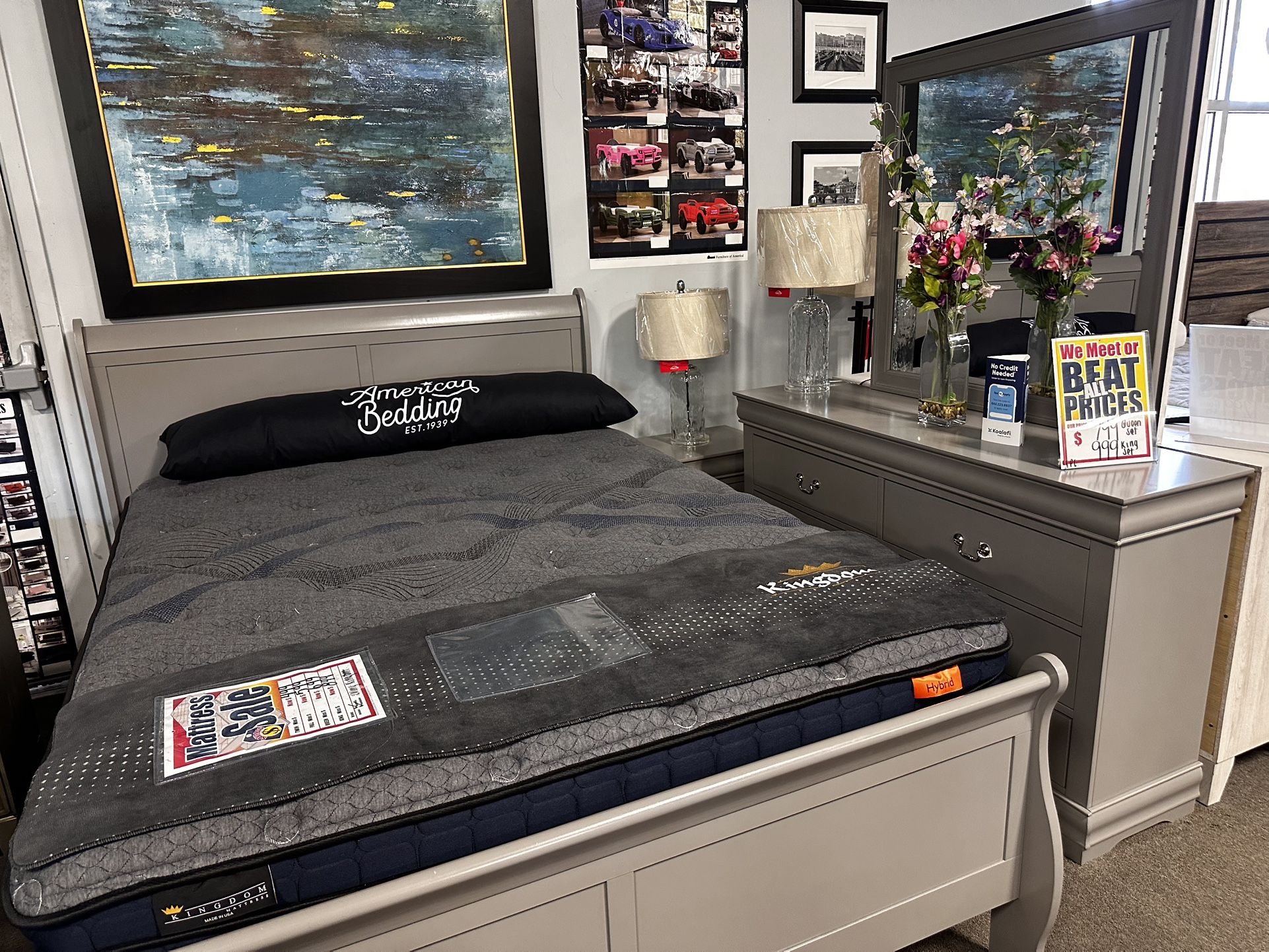 Perfect Bedroom Set! $699 🩶✨ More Colors Available!