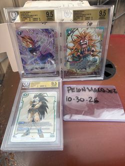 Dragon Ball Super BGS 9.5 Graded Cards Lot of 3
