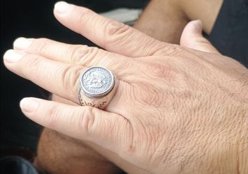#1 Mexican Peso Ring - Sterling Silver