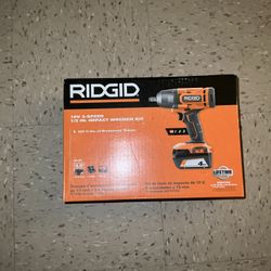 Rigid 18V Cordless 1/2 in. Impact Wrench Kit with 4.0 Ah Battery and Charger 