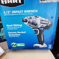 Hart 20v 1/2" Impact Wrench. Tool Only