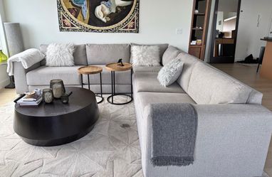 Crate & Barrel Lounge 3-Piece L-Shaped Sectional Sofa