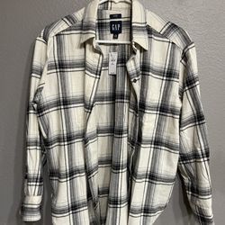 NWT Gap Big Flannel Shirt Size Petite XS