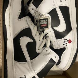 🔥 Nike SB Dunk High Supreme “By Any Means” Black – Men’s Size [9] – Rare Supreme Collab