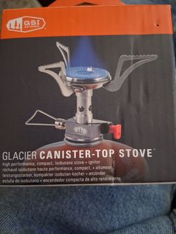 Glacier canister top stove